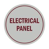 Signs ByLITA Circle Electrical Panel Sign