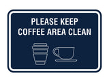 Classic Framed Please Keep Coffee Area Clean Wall or Door Sign