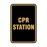 Portrait Round Cpr Station Sign