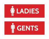 Signs ByLITA Basic Ladies and Gents Sign Set