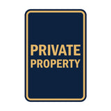Portrait Round Private Property Sign