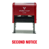 Second Notice Self Inking Rubber Stamp