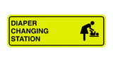 Signs ByLITA Standard Diapers Changing Station Sign