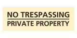 Signs ByLITA Basic No Trespassing Private Property Sign