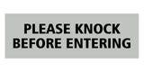 Signs ByLITA Basic Please Knock Before Entering