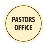 Signs ByLITA Circle Pastors Office Sign