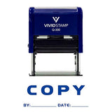 Copy By Date Self Inking Rubber Stamp