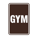 Portrait Round Gym Sign