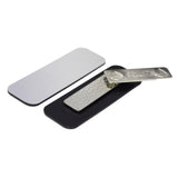 Name Tag / Badge Blanks - 50 Pack - 1" X 3", Round Corners, White Pin Backing