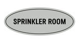 Oval Sprinkler Room Sign