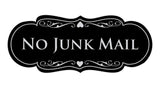 Signs ByLITA Designer No Junk Mail Sign