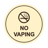 Signs ByLITA Circle No Vaping Sign