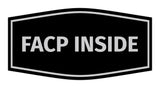 Signs ByLITA Fancy FACP Inside Sign with Adhesive Tape, Mounts On Any Surface, Weather Resistant, Indoor/Outdoor Use