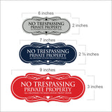 Signs ByLITA Designer No Trespassing Private Property Sign All Deliveries to Main House Front Door Sign