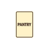 Portrait Round Pantry Sign