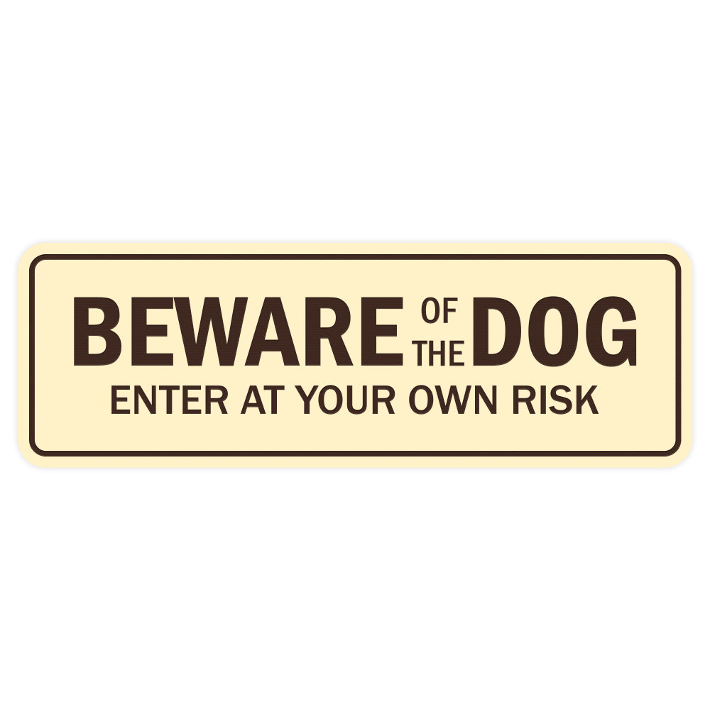 Standard Beware Of The Dog Sign