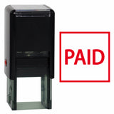 Square Paid Self Inking Rubber Stamp
