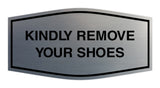 Signs ByLITA Fancy Kindly Remove Your Shoes Sign