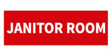 Signs ByLITA Basic Janitor Room Sign