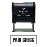 Paid Check Self-Inking Office Rubber Stamp