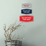 Signs ByLITA Fancy Reception This Way Sign