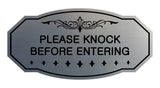 Victorian Please Knock Before Entering Sign