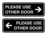 Signs ByLITA Standard Please Use Other Door Sign Set