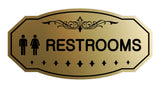 Victorian Unisex Restroom Sign