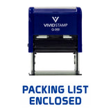 Packing List Enclosed Self Inking Rubber Stamp
