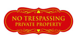 Signs ByLITA Designer No Trespassing Private Property Sign