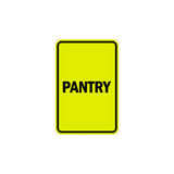 Portrait Round Pantry Sign