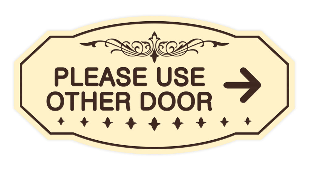 Victorian Please Use Other Door Right Arrow Sign – All Quality victorian-please-use-other-door-right-arrow-sign-all-quality
