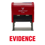 EVIDENCE Self Inking Rubber Stamp