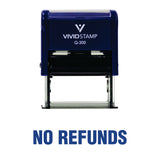 No Refunds Self Inking Rubber Stamp