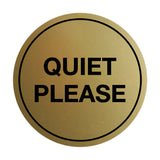 Signs ByLITA Circle Quiet Please Sign