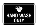Signs ByLITA Classic Framed Hand Wash Only Sign