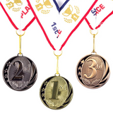 1st 2nd 3rd Place MidNite Star Award Medals-3 Piece Set (Gold, Silver, Bronze) Includes Neck Ribbon