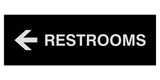 Signs ByLITA Basic Restrooms Left Arrow Directional Sign