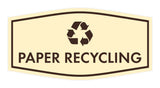 Fancy Paper Recycling Wall or Door Sign