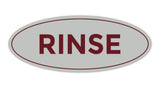Oval Rinse Sign