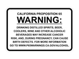 Signs ByLITA Classic Framed California Proposition 65 Sign Alcoholic Beverages