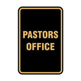 Signs ByLITA Portrait Round Pastors Office Sign