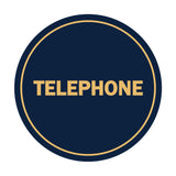 Signs ByLITA Circle Telephone Sign