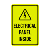 Portrait Round Electrical Panel Inside Sign