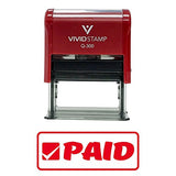 Paid W/Border Office Self-Inking Office Rubber Stamp