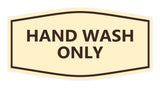 Signs ByLITA Fancy Hand Wash Only Sign