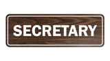 Signs ByLITA Standard Secretary Sign