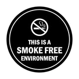 Signs ByLITA Circle This Is A Smoke Free Environment Sign