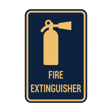 Portrait Round Fire Extinguisher Sign