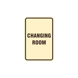 Portrait Round Changing Room Sign